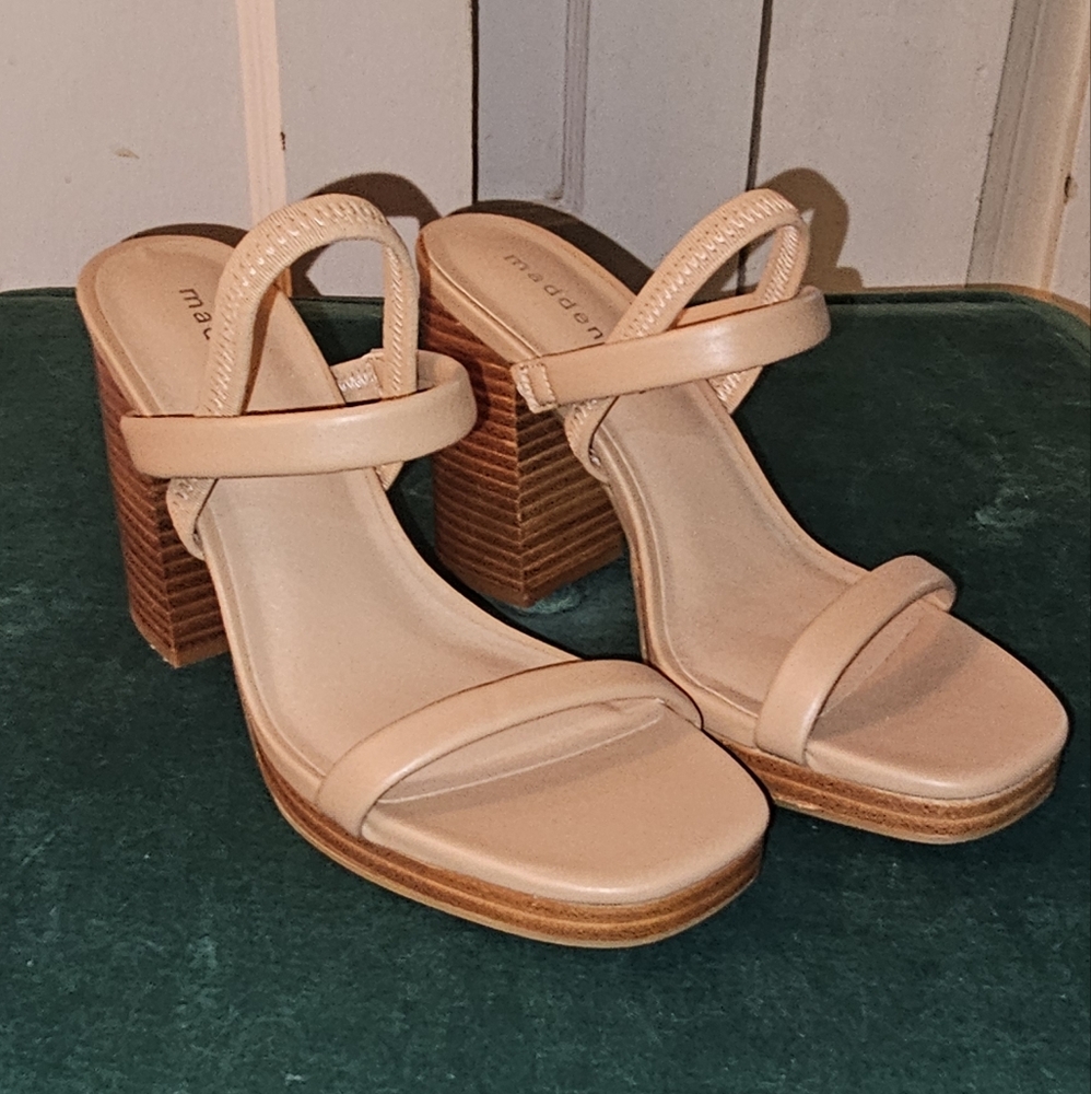 Madden Girl Nude Sandals